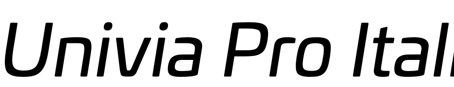 Univia Pro Italic Yazı tipi ücretsiz indir